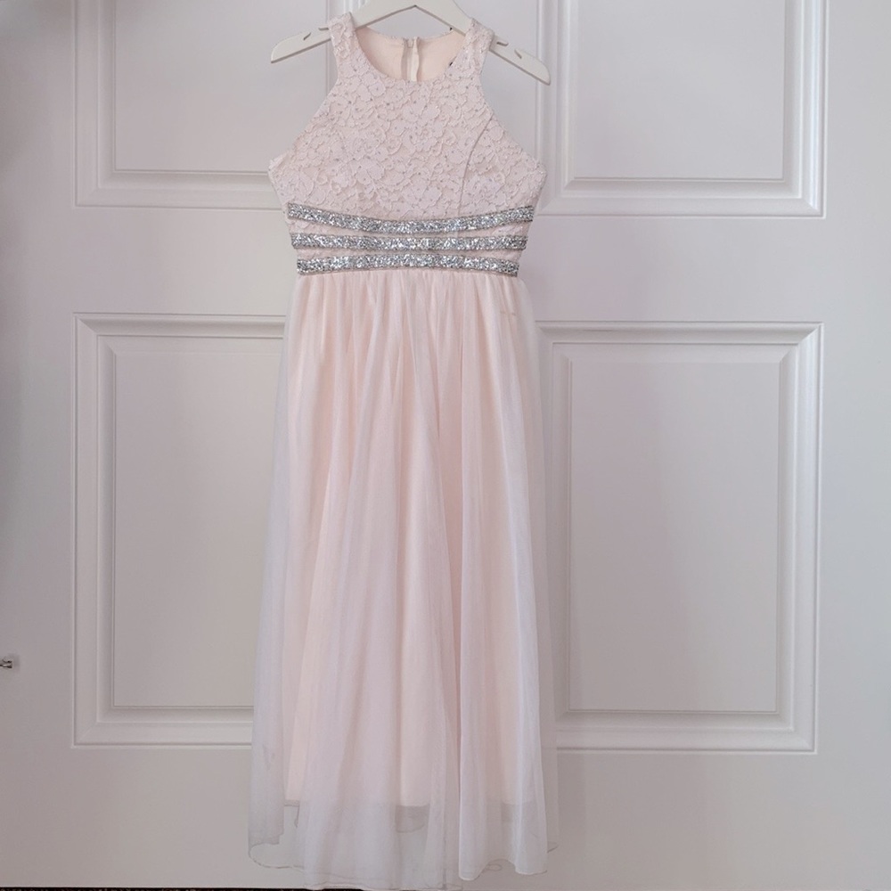 Speechless Gown in Blush Pink EUC